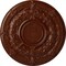 Ekena Millwork Dauphine Ceiling Medallion (Canopies up to 13 1/4"), 33 7/8"OD x 1 3/8"P, Burnished Mahogany Crackle CM33DABMC - alternate 1
